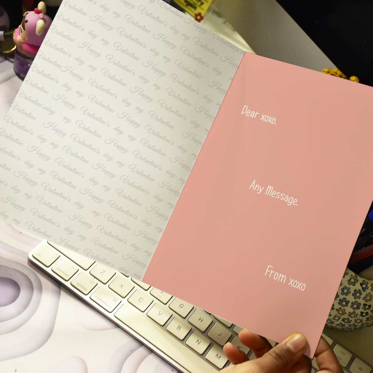 Personalized Love Is Everywhere Valentine's Day Greeting Card for Couple