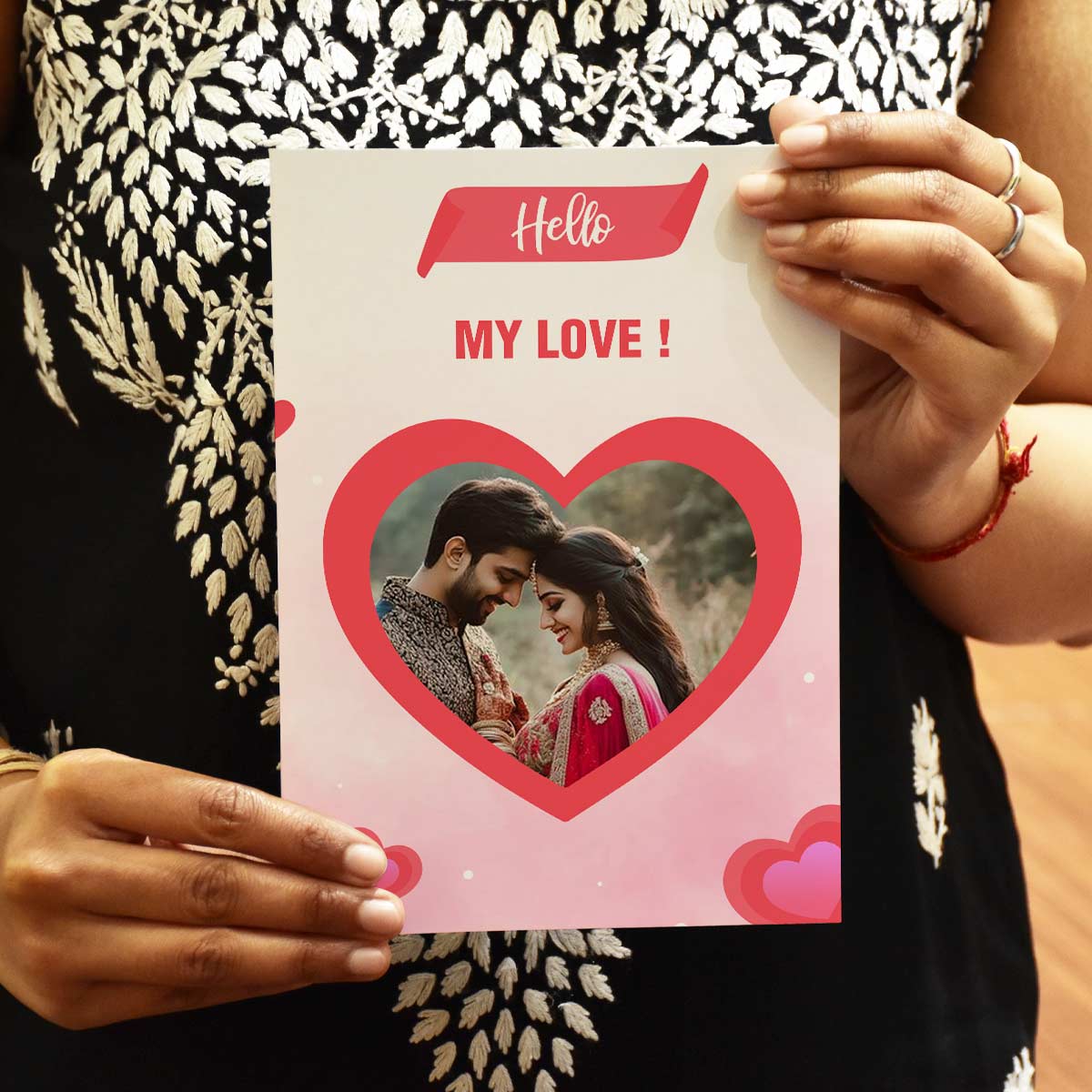 Personalized My Love Greeting Card for Valentine's Day