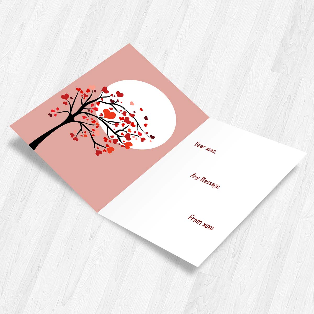 Personalized Happy Anniversary Greeting Card for Couple