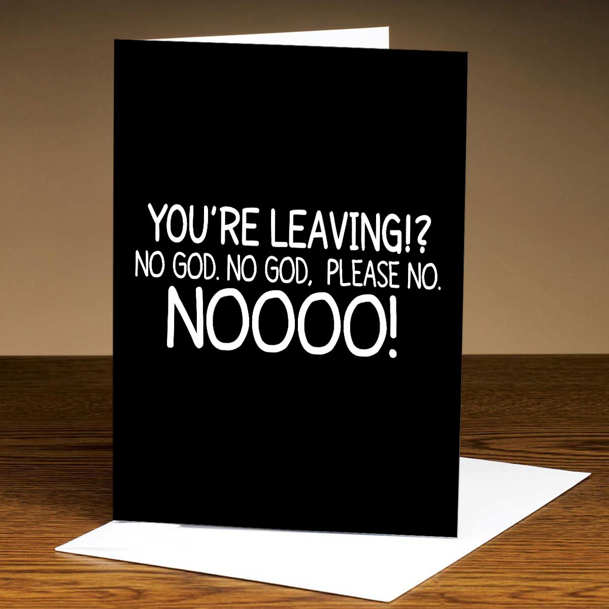 Personalized You Are Leaving Greeting Card for Farewell