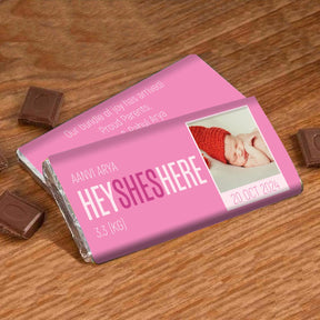 Personalized Chocolate Bar for Girl Baby Child