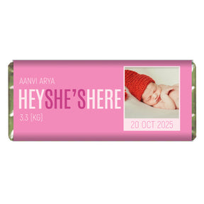 Personalized Chocolate Bar for Girl Baby Child