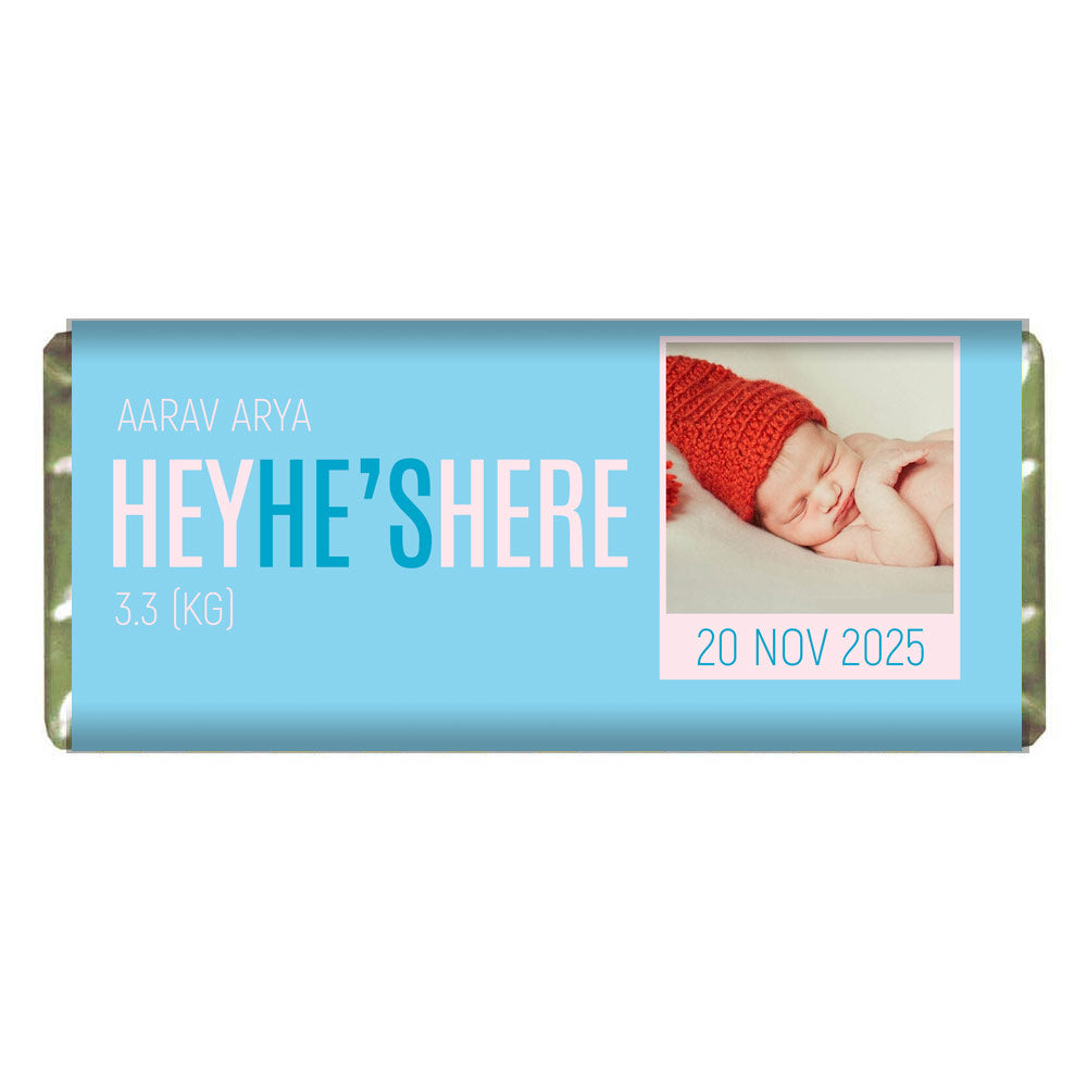 Personalized Chocolate Bar for Boy Baby Child