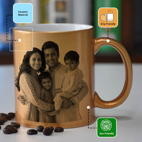 Personalised Family Coffee Mug for Valentine's Day, Anniversary & Birthday