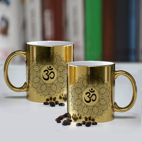 Om Printed Spiritual Coffee Mug for Yoga & Meditation