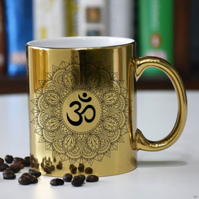 Om Printed Spiritual Coffee Mug for Yoga & Meditation