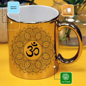 Om Printed Spiritual Coffee Mug for Yoga & Meditation