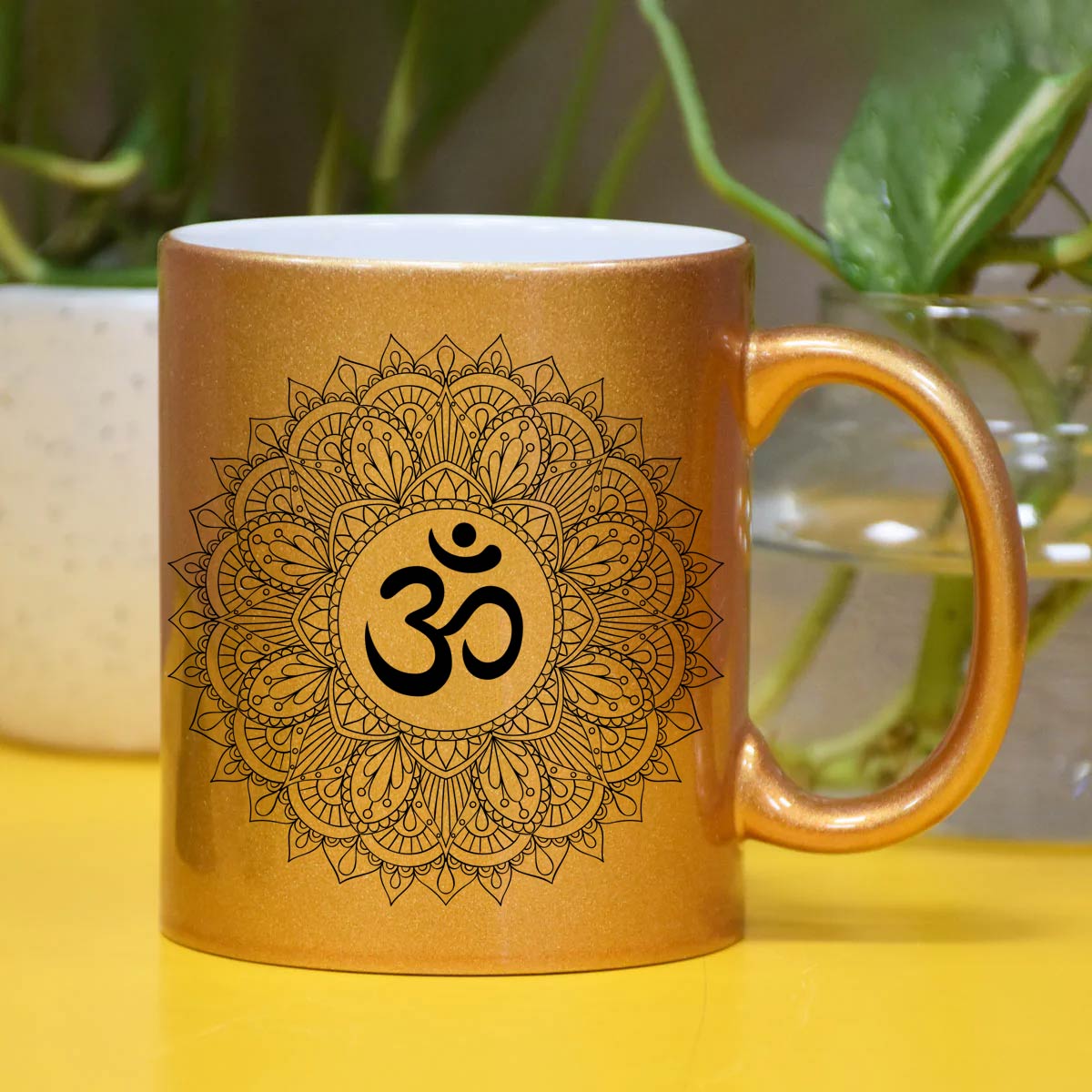 Om Printed Spiritual Coffee Mug for Yoga & Meditation