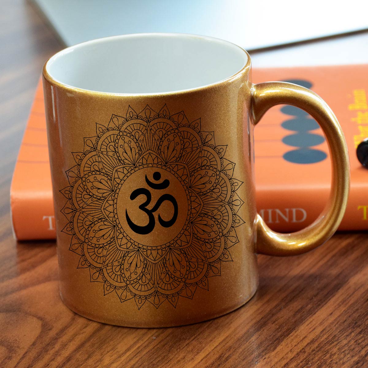 Om Printed Spiritual Coffee Mug for Yoga & Meditation