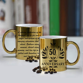 50th Wedding Anniversary Ceramic Coffee Mug Gift