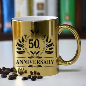 50th Wedding Anniversary Ceramic Coffee Mug Gift