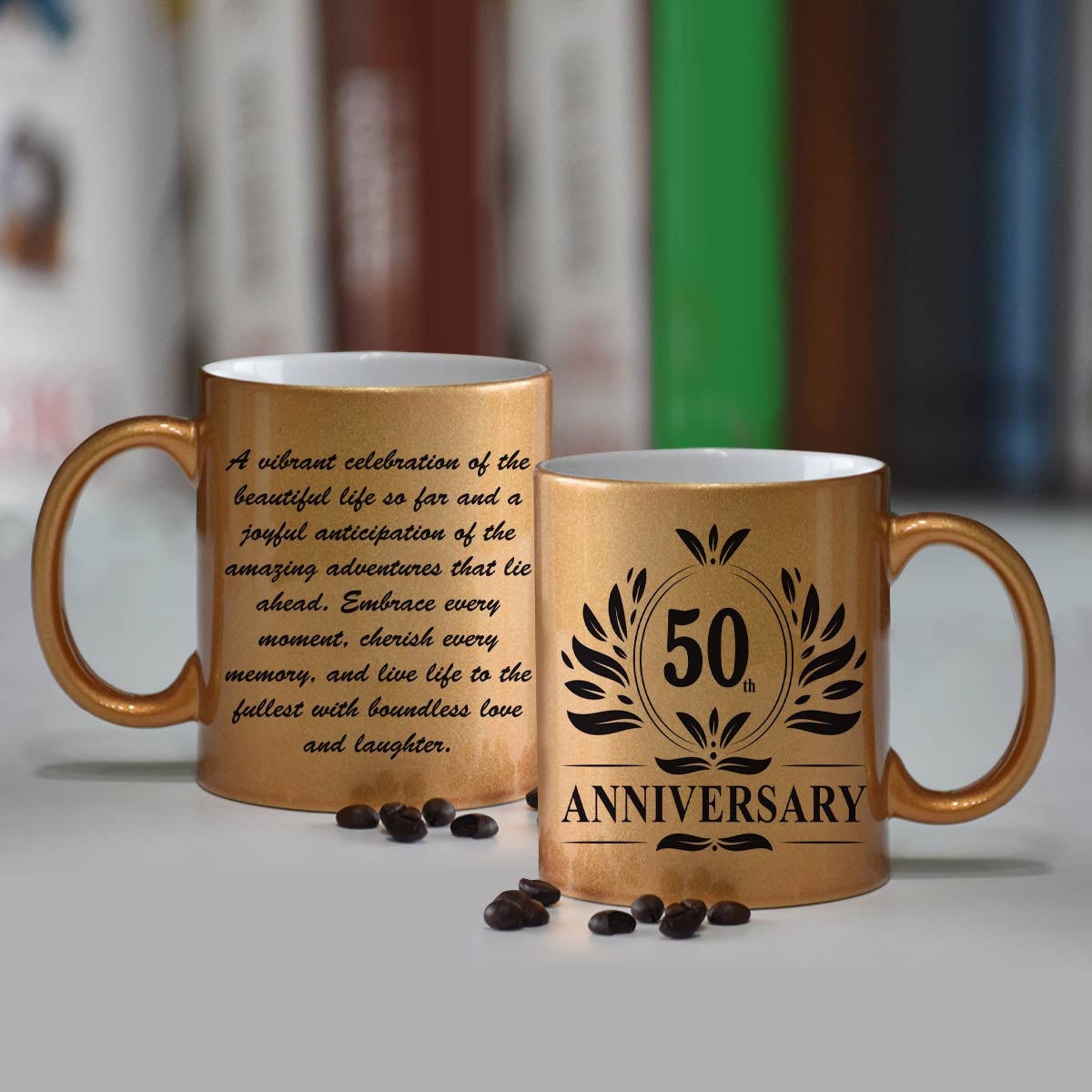 50th Wedding Anniversary Ceramic Coffee Mug Gift