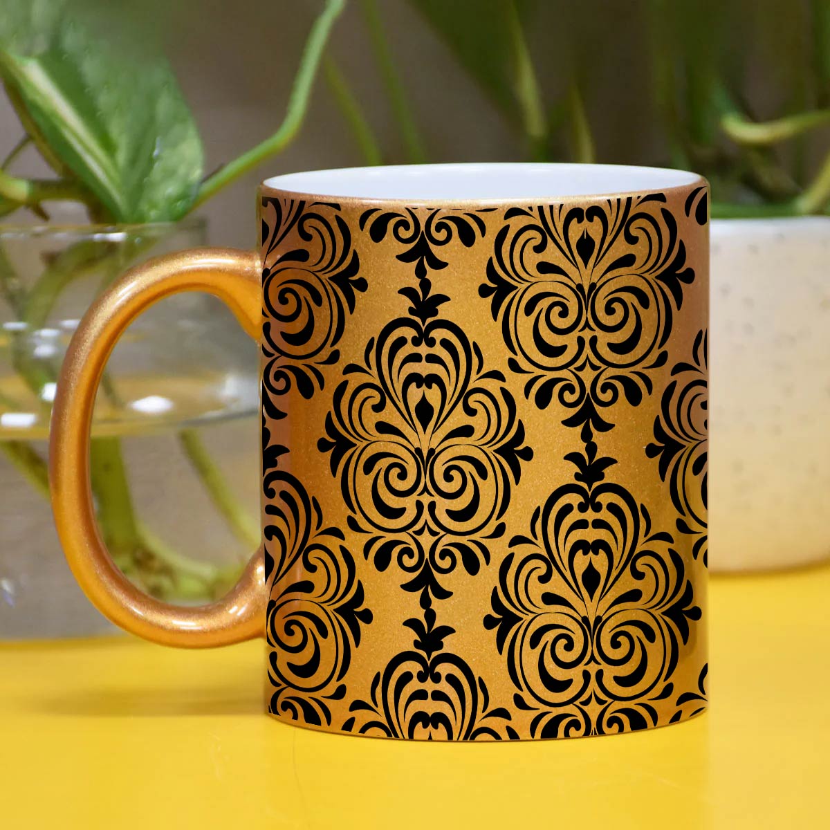 Glossy Ceramic Regal Printed Coffee Mug