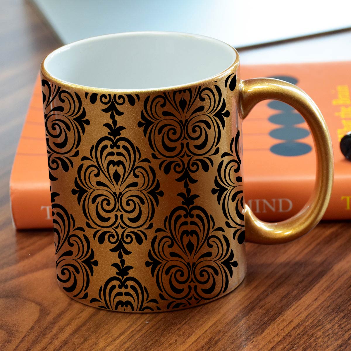 Glossy Ceramic Regal Printed Coffee Mug