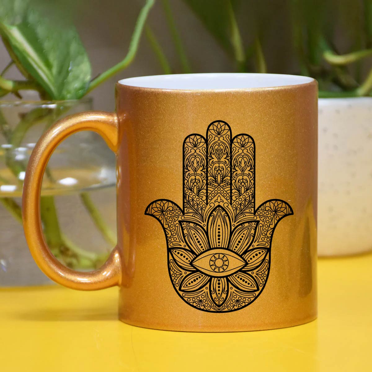 Fortune Hand Printed Coffee Mug