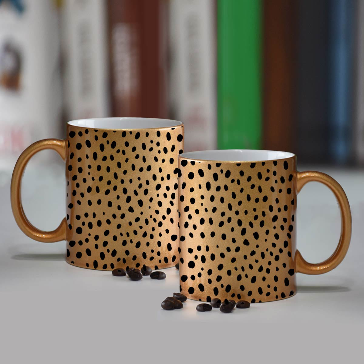 Dots Printed Ceramic Coffee Mug