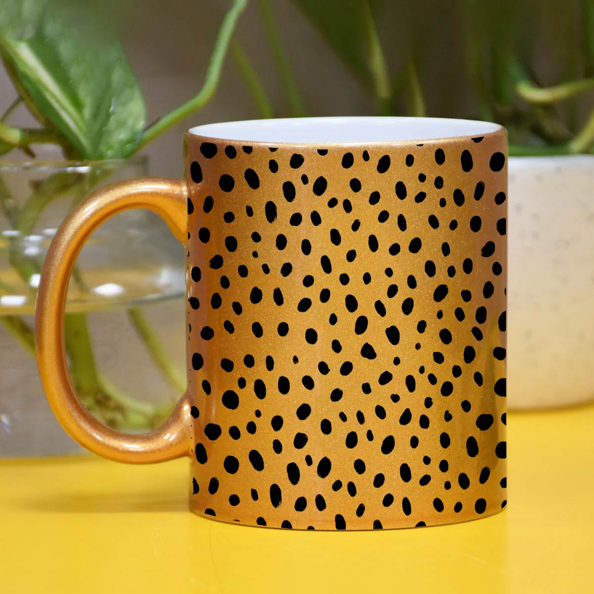 Dots Printed Ceramic Coffee Mug