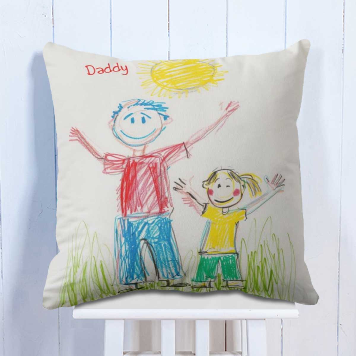 Customized Kids Drawing Cushion Gift