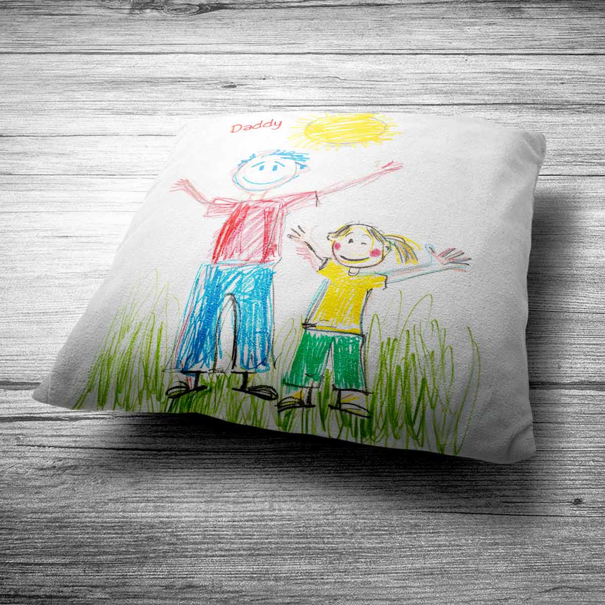 Customized Kids Drawing Cushion Gift