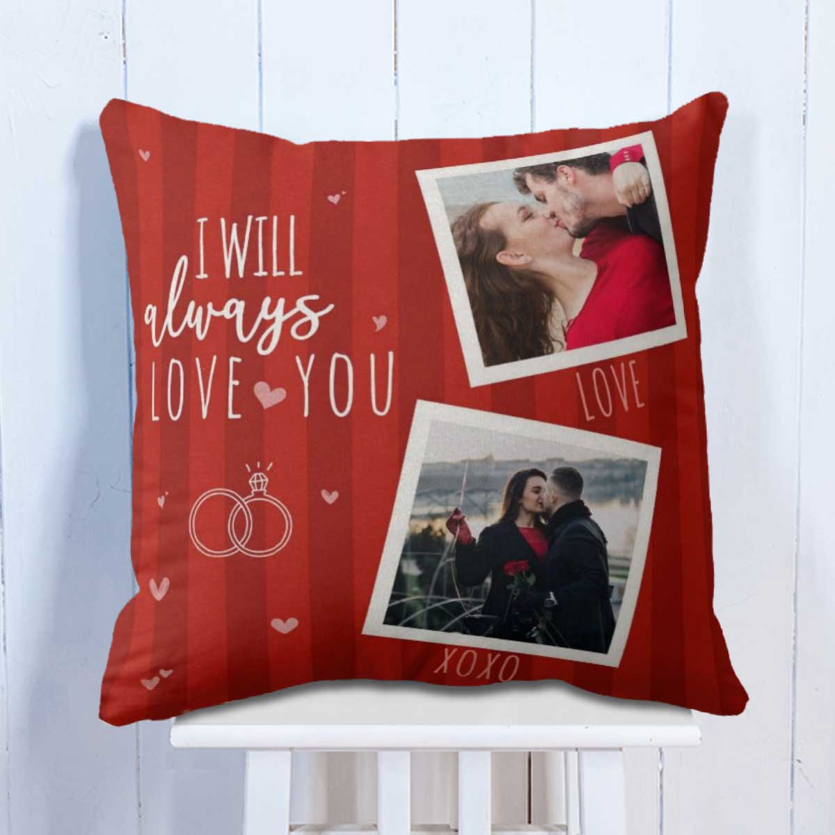 Photo Customized I will Always Love You Cushion