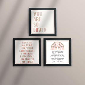 Motivational Wall Decor for Kids Frame Set of 3