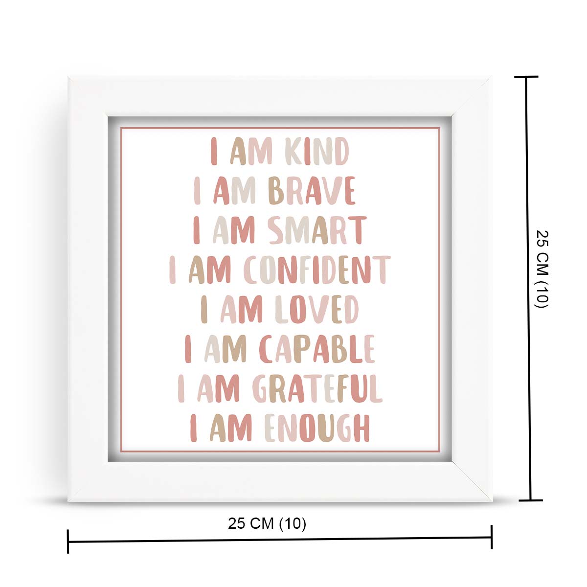 Motivational Wall Decor for Kids Frame Set of 3