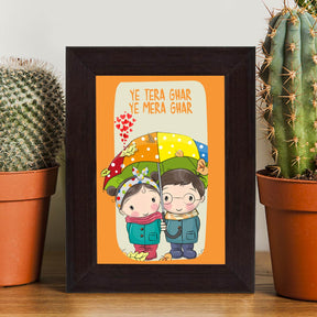 Yeh Tera Ghar Yeh Mera Ghar Poster Frame