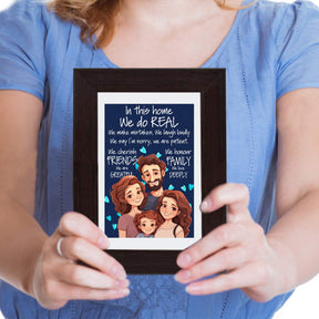 In this home We do Real Wooden Poster Frame for Family