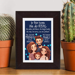 In this home We do Real Wooden Poster Frame for Family