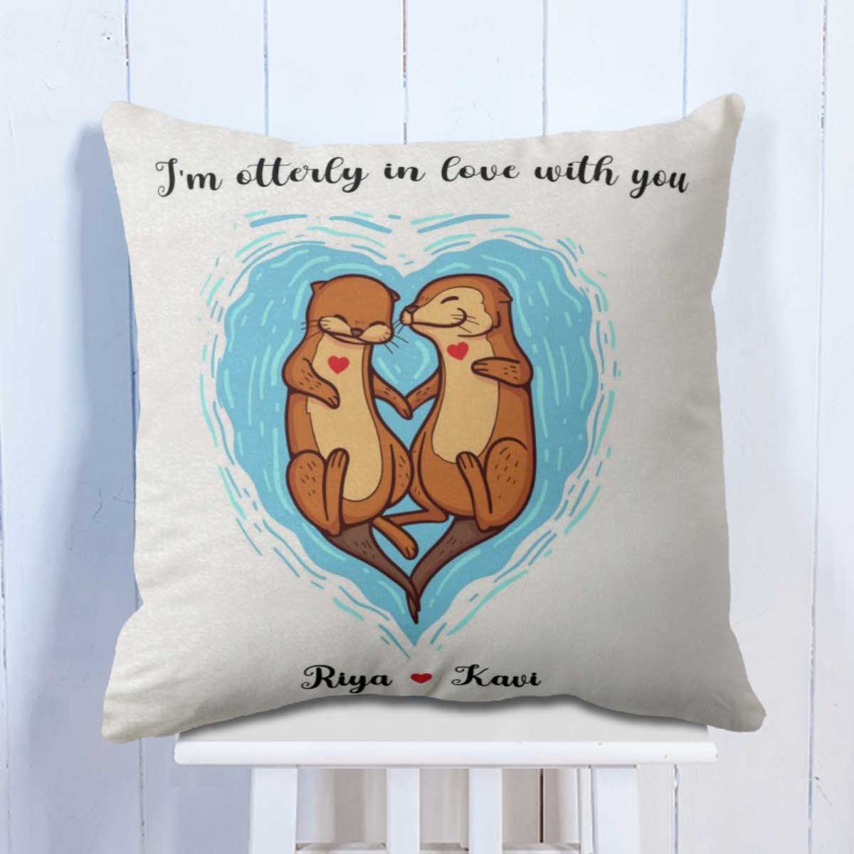 In Love With You Personalized Cushion for Valentine's Day