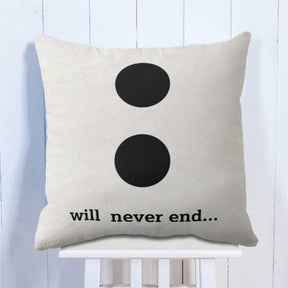 Our Stories Will Never End Set of 2 Love Cushion for Valentine's Day