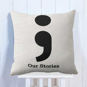 Our Stories Will Never End Set of 2 Love Cushion for Valentine's Day