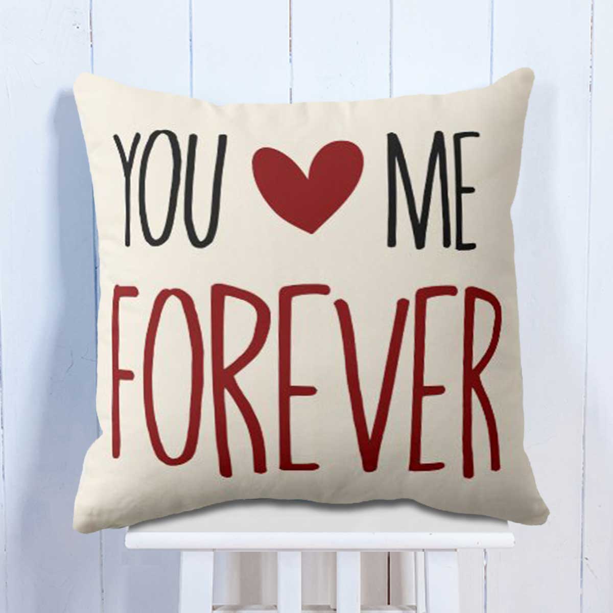 You & Me Forever Set of 4 Love Cushion for Valentine's Day