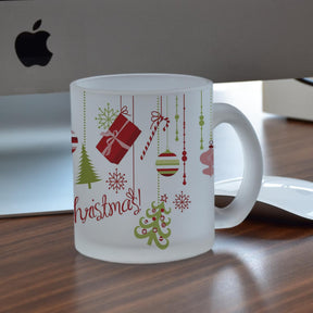 Merry Christmas Frosted Coffee Mug