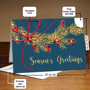 Personalized Season's Greeting Card Gift for Christmas