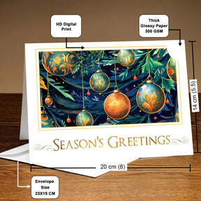 Personalized Season's Greetings Card Gift for Merry Christmas