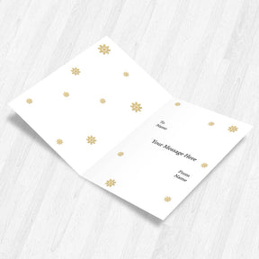 Personalized Season's Greetings Card With Name Gift for Merry Christmas