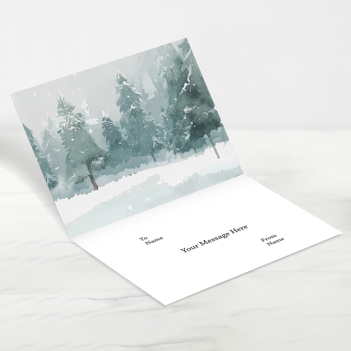 Personalized Merry Christmas Wishing Greeting Card Gift for Christmas