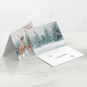 Personalized Merry Christmas Wishing Greeting Card Gift for Christmas