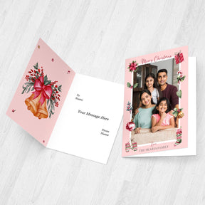 Personalized Photo Greeting Card for Merry Christmas Wishing Gift