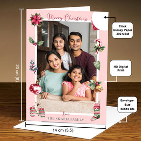 Personalized Photo Greeting Card for Merry Christmas Wishing Gift