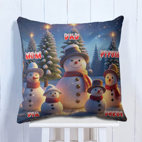 Personalized Family Cushion for Merry Christmas Gift