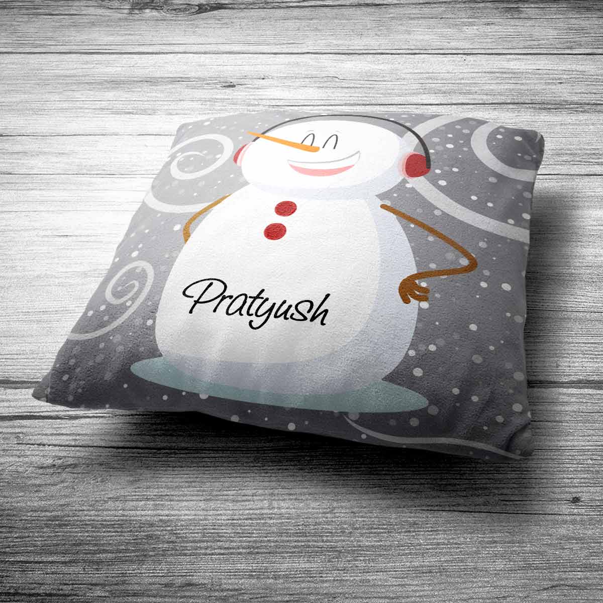 Personalized Name Printed Merry Christmas Cushion Gift