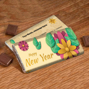 Happy New Year Chocobar For Friends, Bf, Gf, Bff