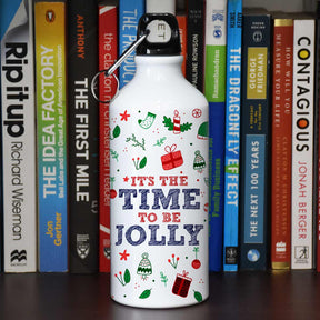 It's The Time To Be Jolly Printed Sipper Bottle for Merry Christmas