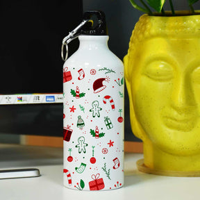 It's The Time To Be Jolly Printed Sipper Bottle for Merry Christmas