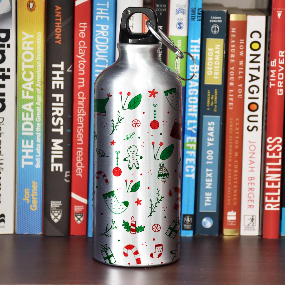 It's The Time To Be Jolly Printed Sipper Bottle for Merry Christmas