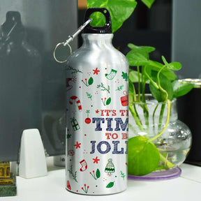 It's The Time To Be Jolly Printed Sipper Bottle for Merry Christmas