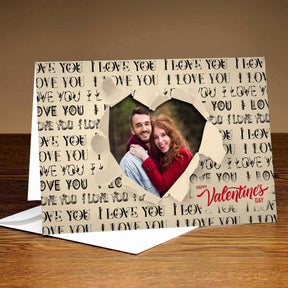 Personalised Happy Valentines Day Greeting Card for Couple