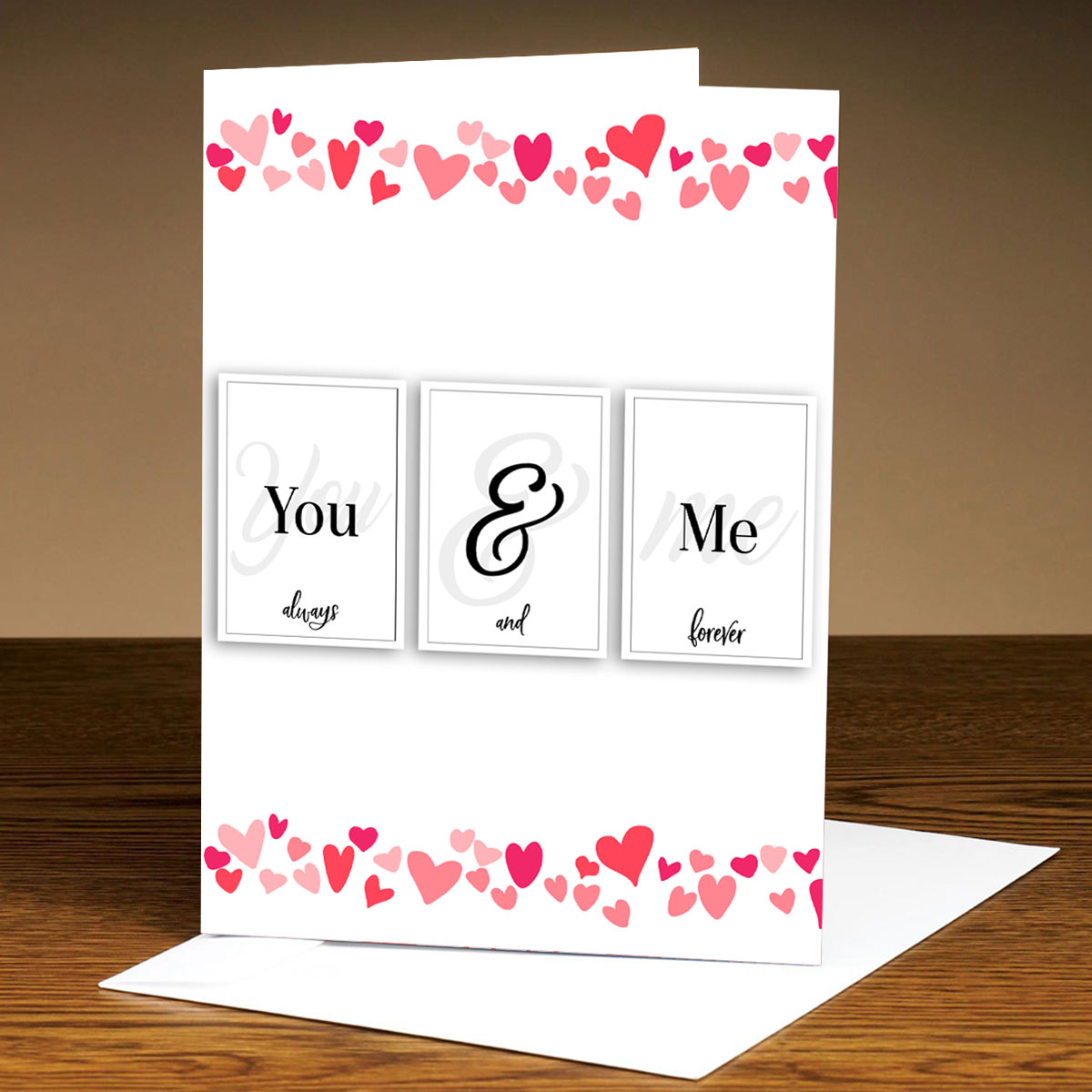 You & Me Greeting Card for Valentine's Day